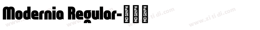 Modernia Regular字体转换